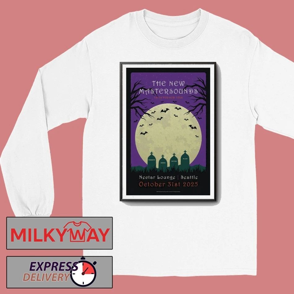 The New Mastersounds Tour Seattle, WA 2025 Poster shirt