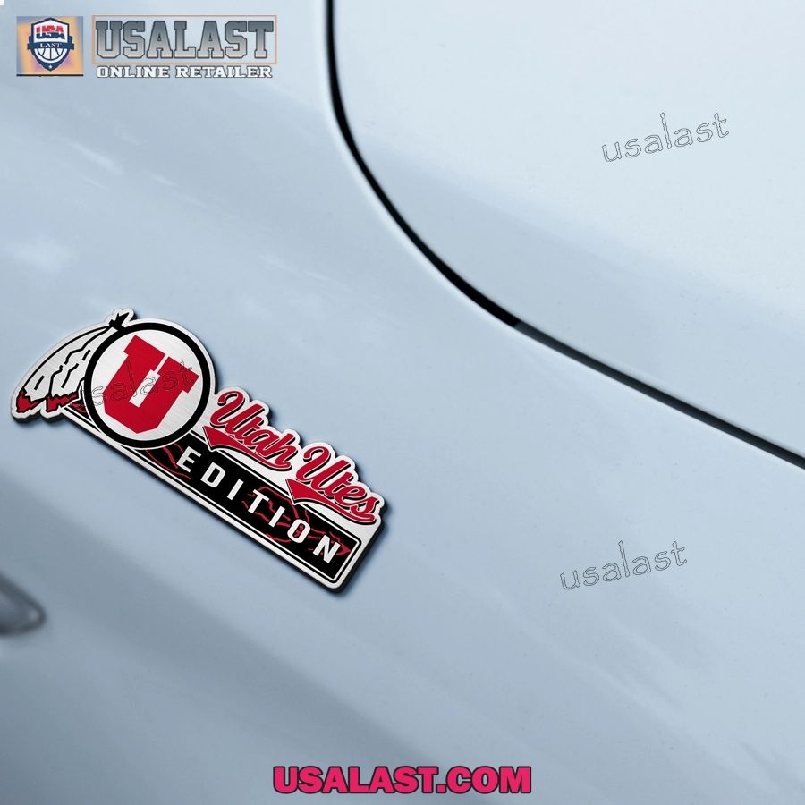 Utah Utes Edition Custom 3D Car Badge Sticker