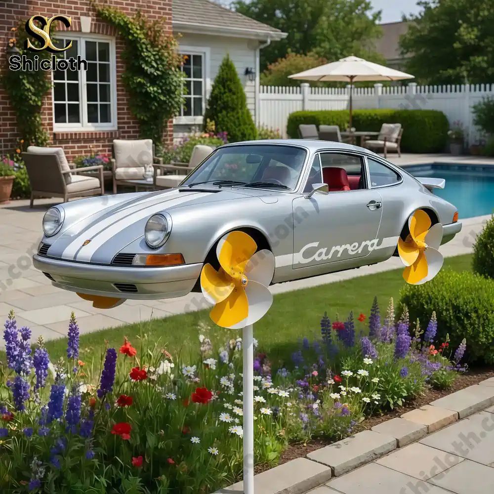Porsche Carrera 911 Wind Spinner For Garden