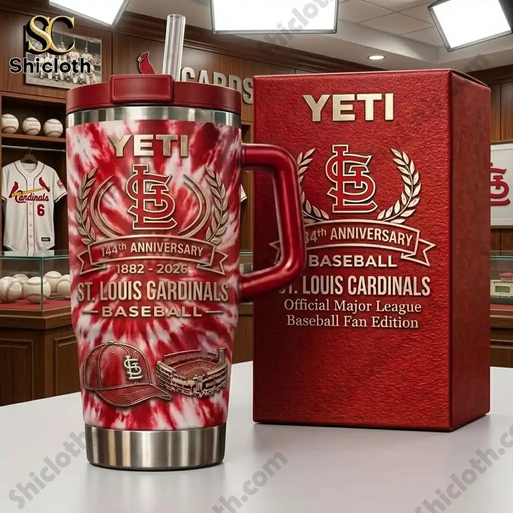 St. Louis Cardinals 144th Anniversary YETI 40 Oz Tumbler