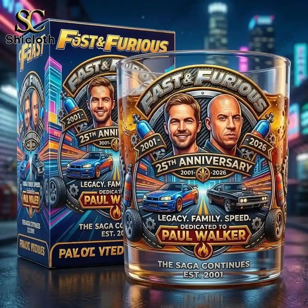 Fast & Furious 25th Anniversary Tribute Whiskey Glass