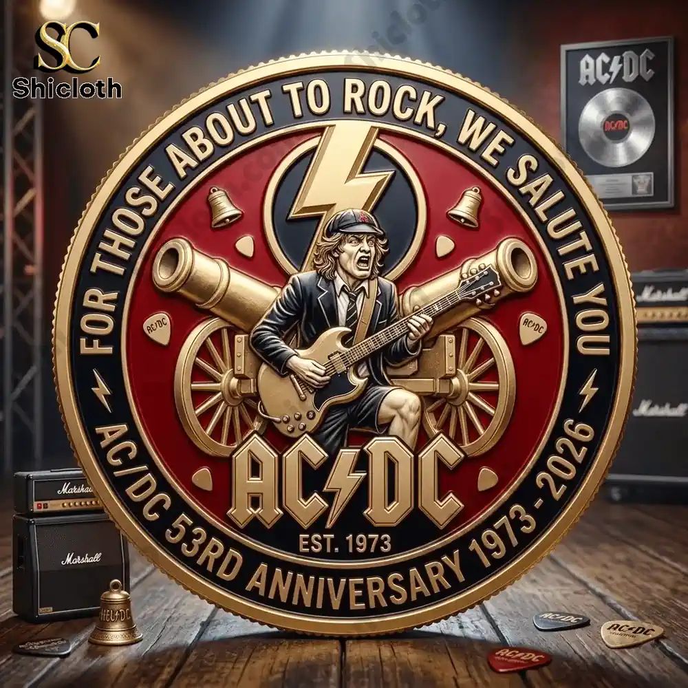 AC_DC 53rd Anniversary Commemorative Coin