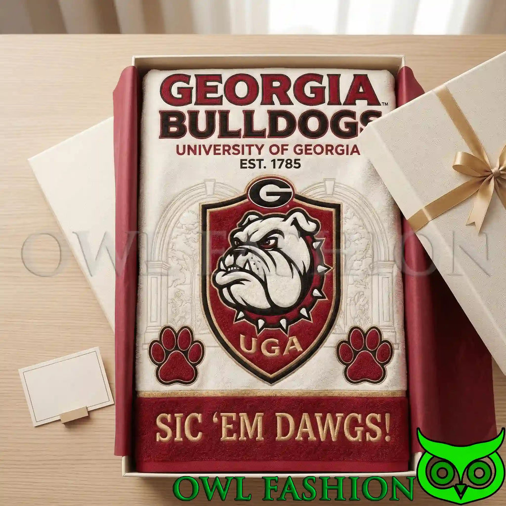 Georgia Bulldogs Premium Bath Towels