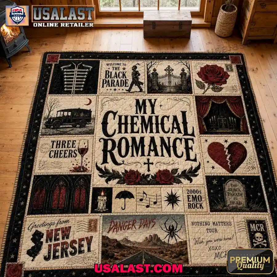 My Chemical Romance Iconic Symbol Premium Quilt Blanket