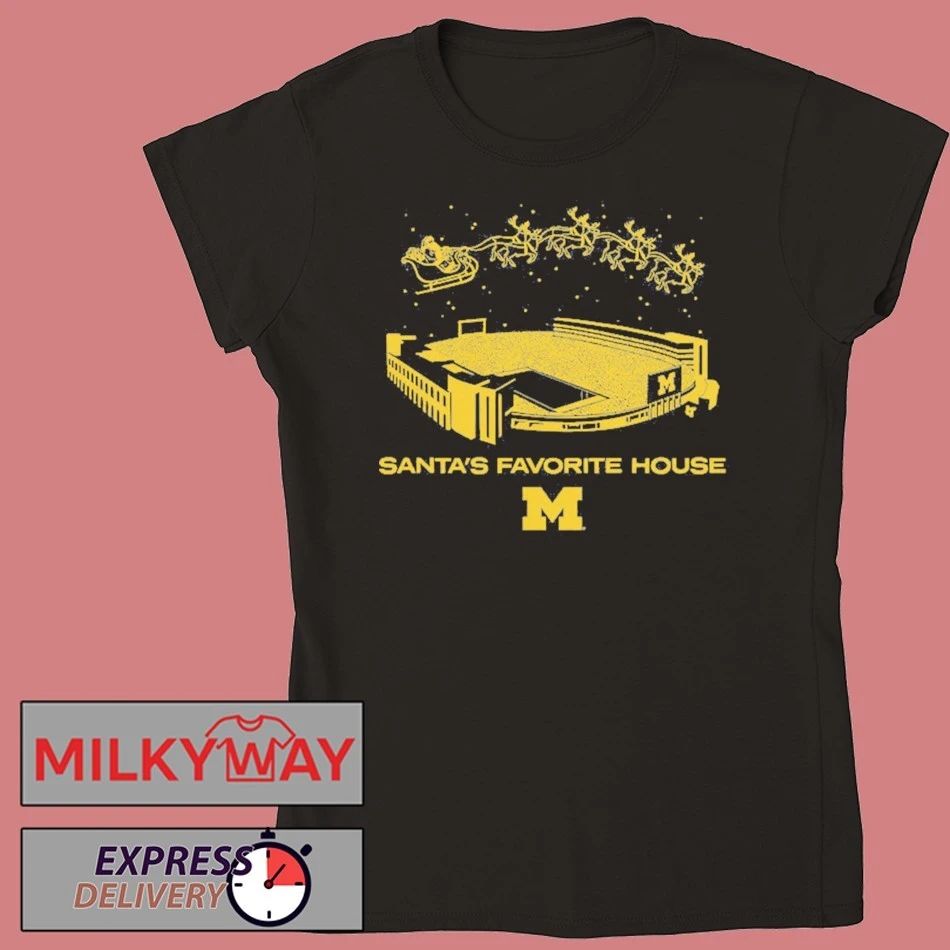 Michigan Football Santa’s Favorite House shirt