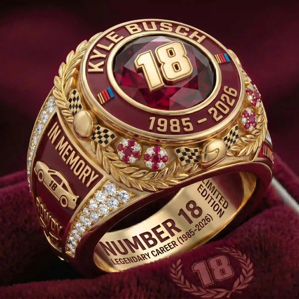 In Memory Of Kyle Busch Forever Rowdy Legends Never Lift Limited Ring