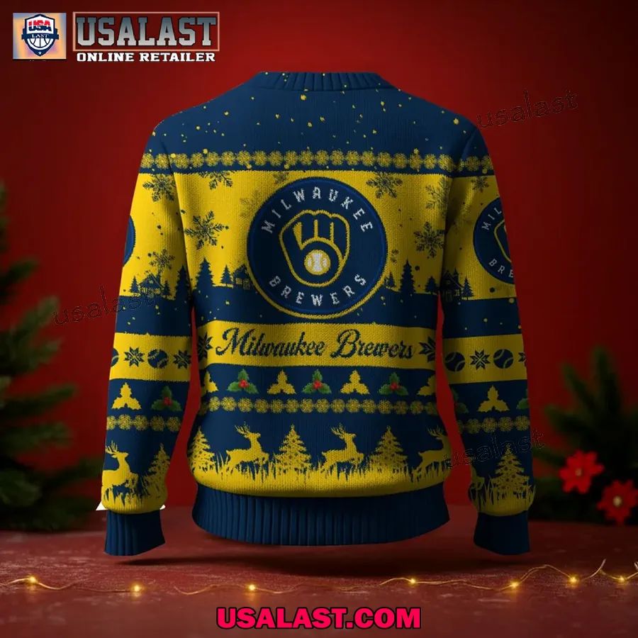 Milwaukee Brewers Ugly Christmas Sweater Jumper