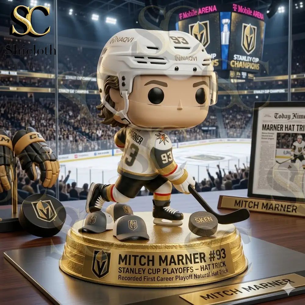 Vegas Golden Knights Mitch Marner #93 Stanley Cup Playoffs Hat Trick Funko Pop! Figure