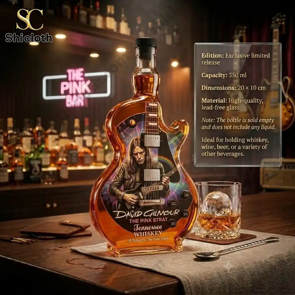 David Gilmour Guitar Legends Whiskey Tennessee Whiskey Bottle
