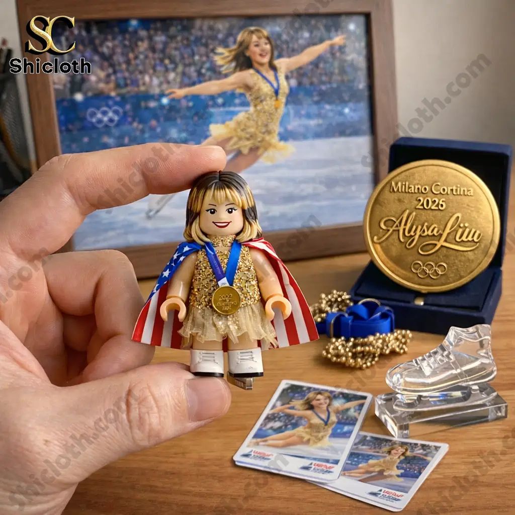 Alysa Liu 2026 Gold Medal Edition USA Pop Figure Doll Skating Champions
