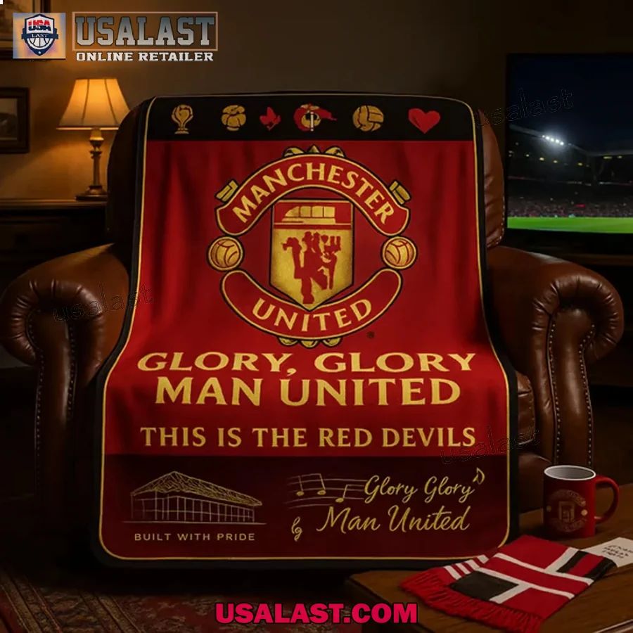 Manchester United The Red Devils Match Day Blanket