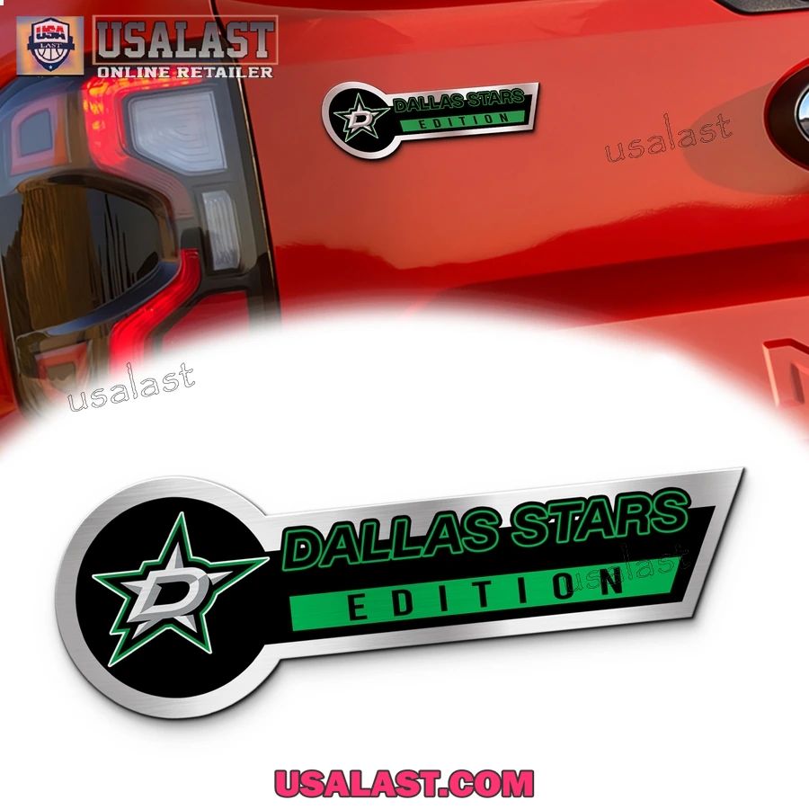 Dallas Stars Edition 3D Engraved Car Name Emblem