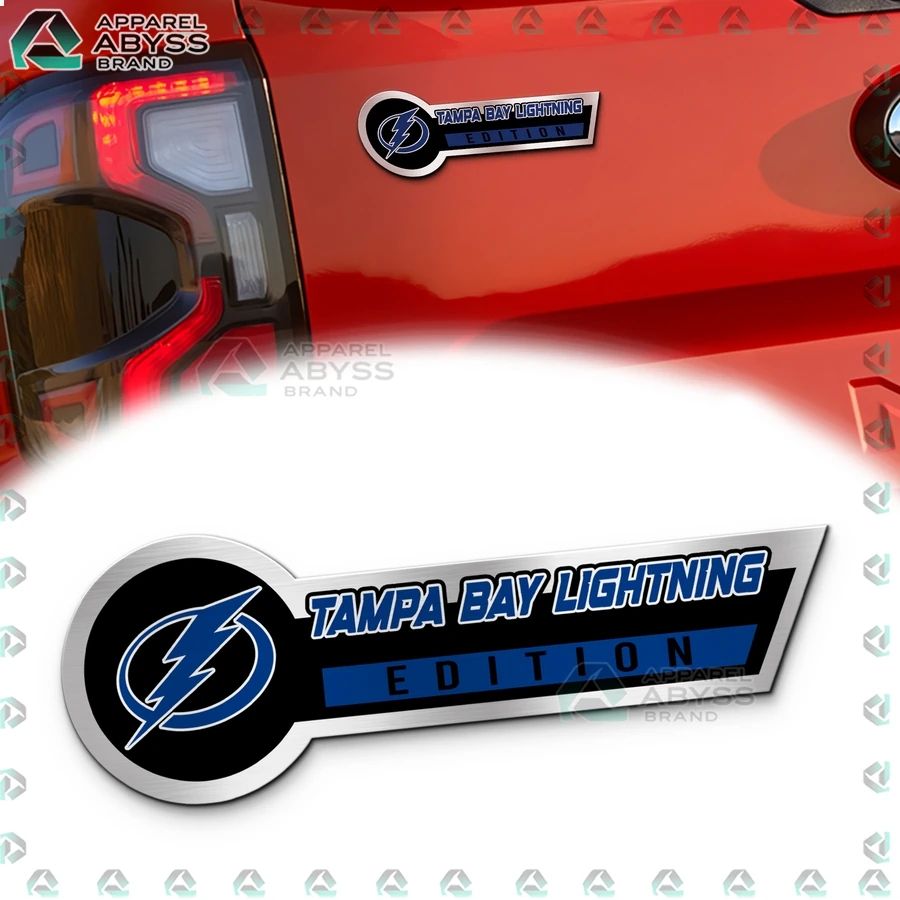 Tampa Bay Lightning Edition 3D Engraved Car Name Emblem