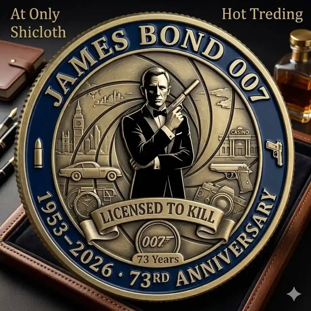 James Bond 007 73 Years Collectible Coin