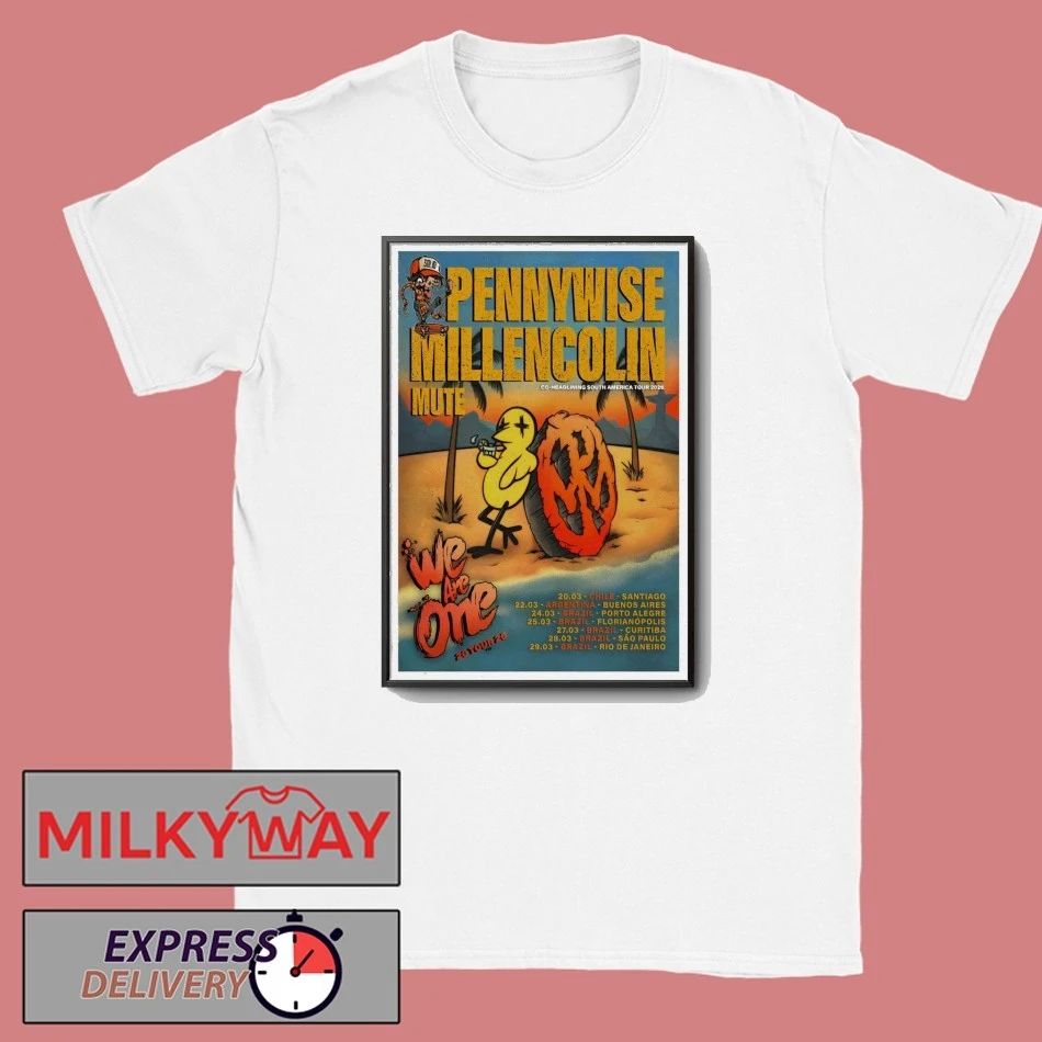 Pennywise Millencolin Co-Headlining SA Tour 26 Poster shirt