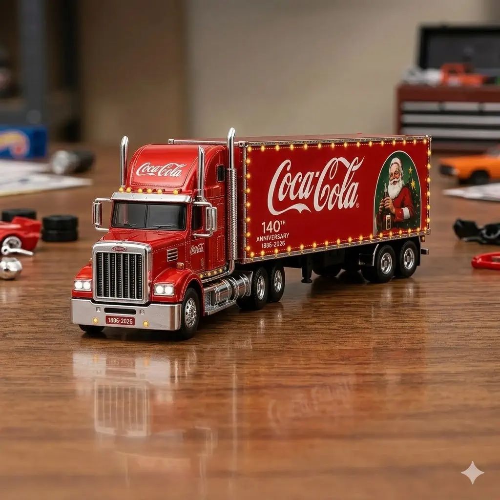 Wheels Coca Cola Holiday Truck 140th Anniversary Edition Toy