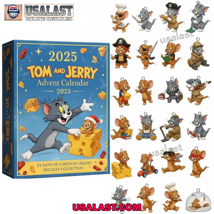 Tom And Jerry Cartoon Advent Calendar 2025 Gift Box
