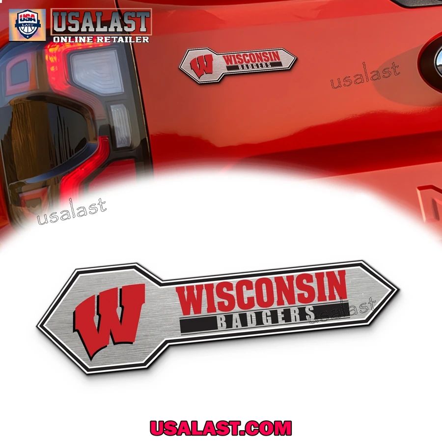 Wisconsin Badgers Edition 3D Car Badge Sticker