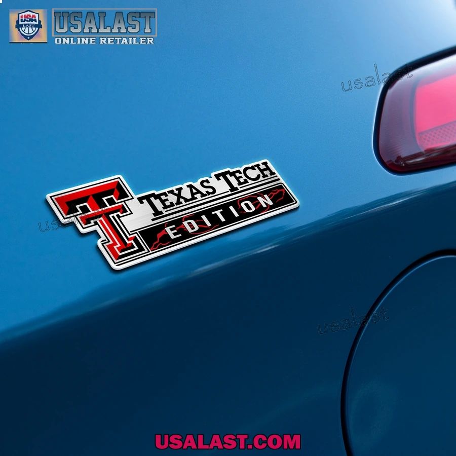 Texas Tech Red Raiders Edition Custom 3D Car Badge Sticker