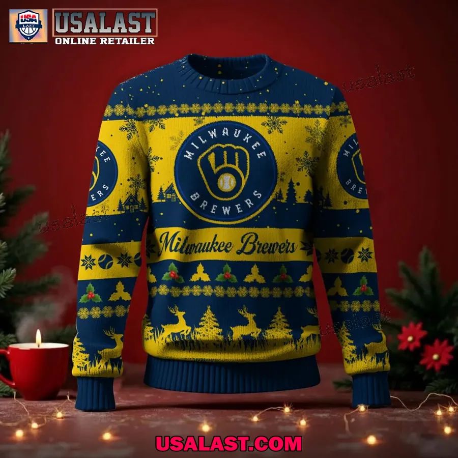 Milwaukee Brewers Ugly Christmas Sweater Jumper