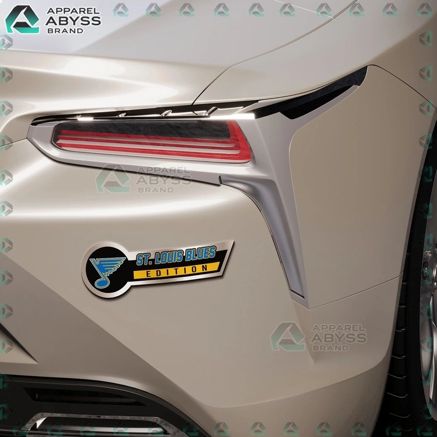 St. Louis Blues Edition 3D Engraved Car Name Emblem