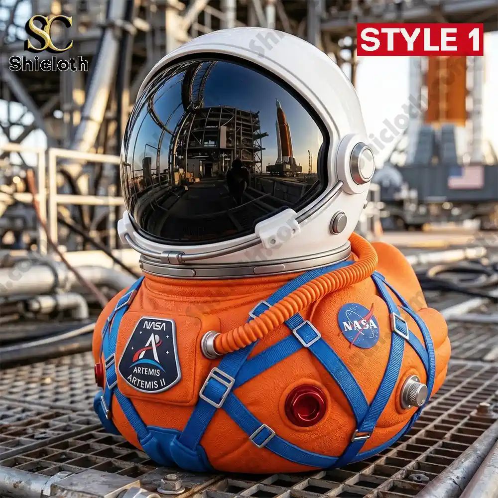 NASA Artemis II Mission Moon Launch Commemorative Astronaut Duck