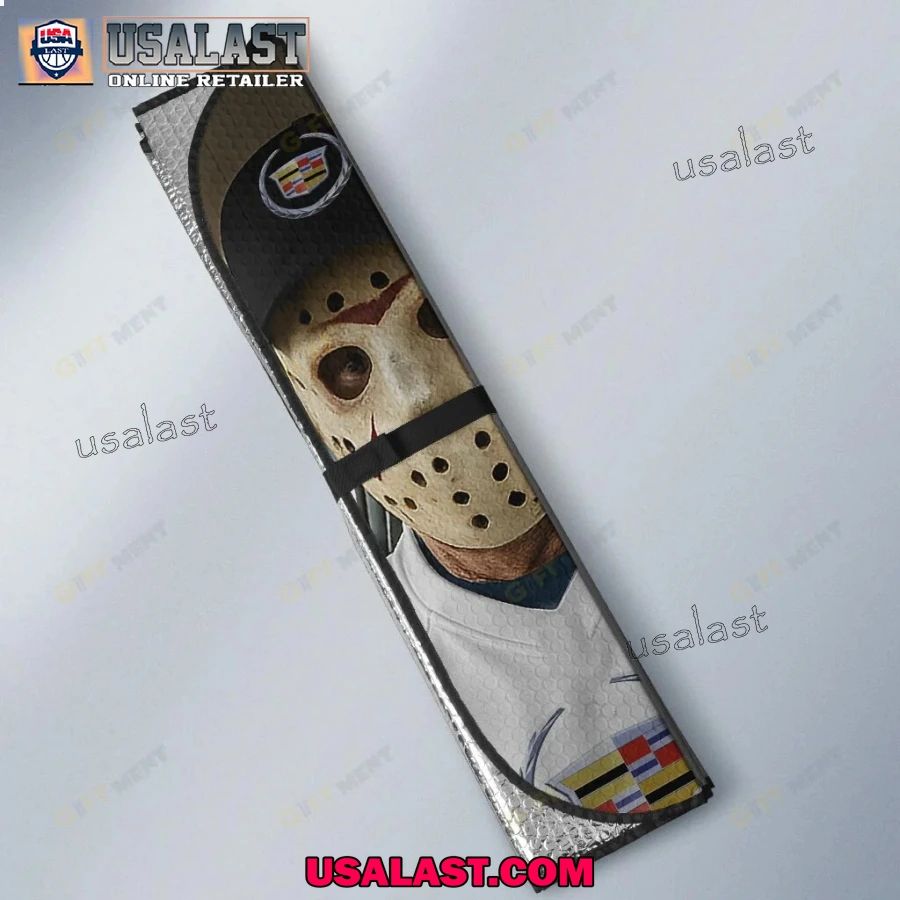 Cadillac x Horror Movie Characters Car Sunshade, Car Windshield Cover