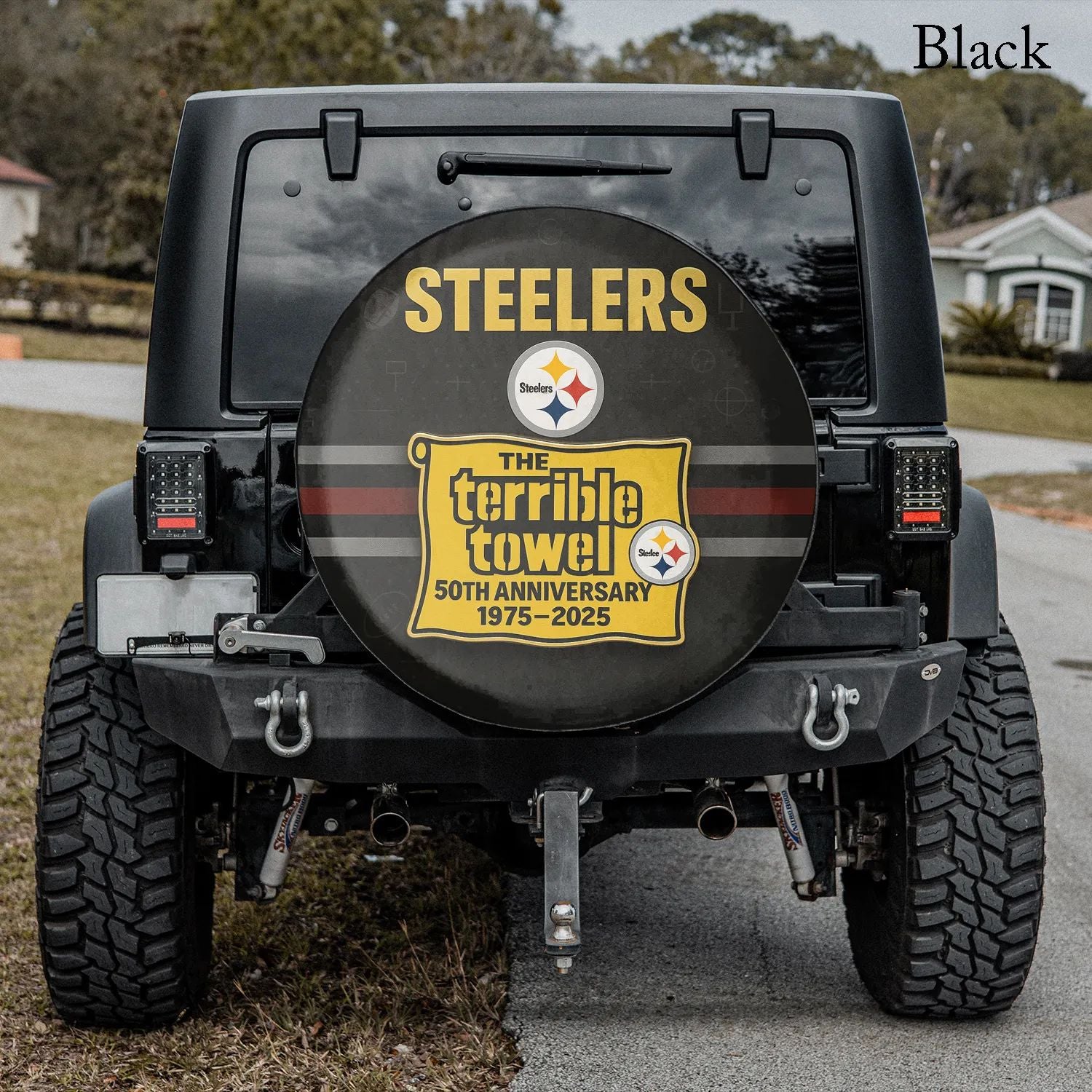 Terrible Towel 50th Anniversary Spare Tire Cover