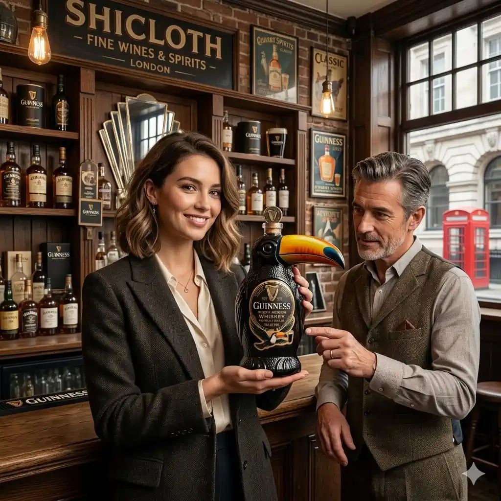 Guinness Toucan Special Reserve Whiskey Traditionally Distilled Bottle
