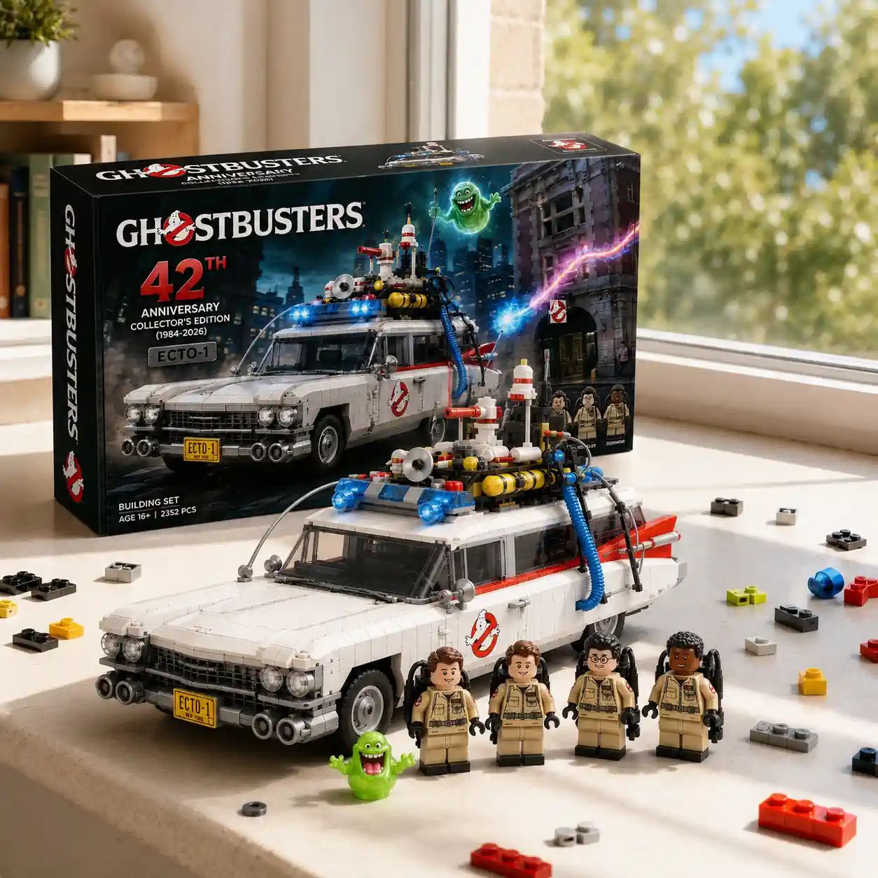 Ghostbusters ECTO-1 42nd Anniversary Collector Building Brick Set