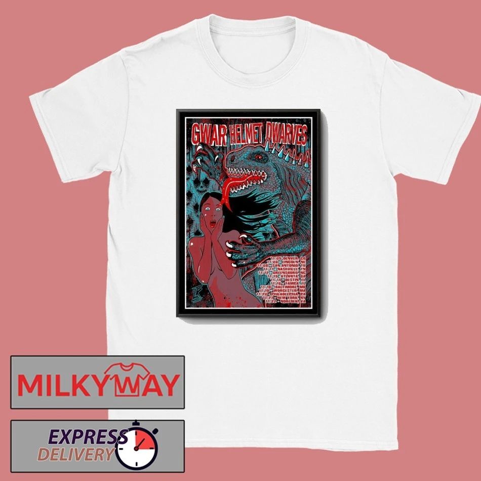 GWAR, Helmet and Dwarves November 2025 Poster shirt