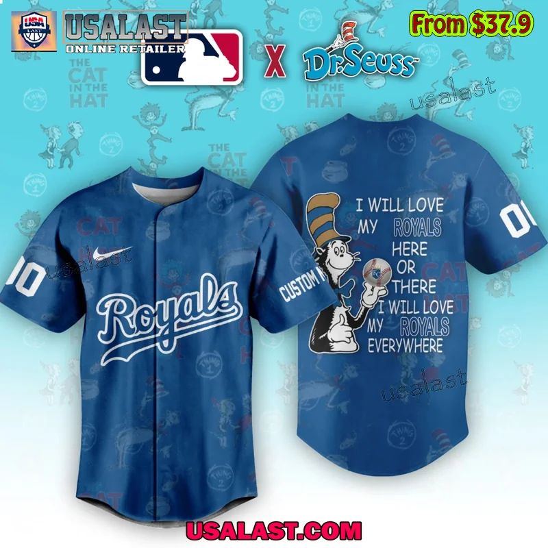 Kansas City Royals x Dr Seuss Baseball Jersey