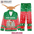 Texas Longhorns Button Pajamas Set