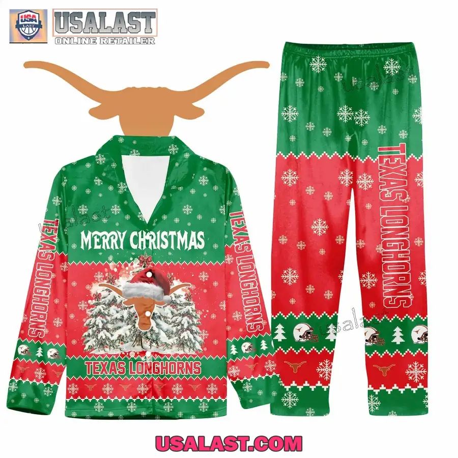 Texas Longhorns Button Pajamas Set