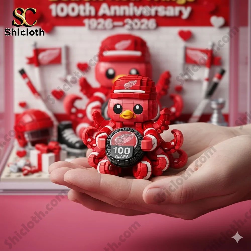 Red Wings 100th Anniversary Octopus Brick Diorama Set