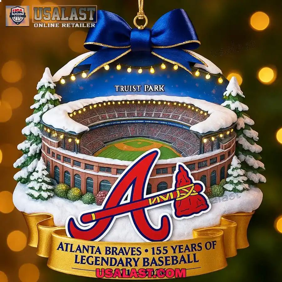 Atlanta Braves Stadium 2025 Christmas Ornament