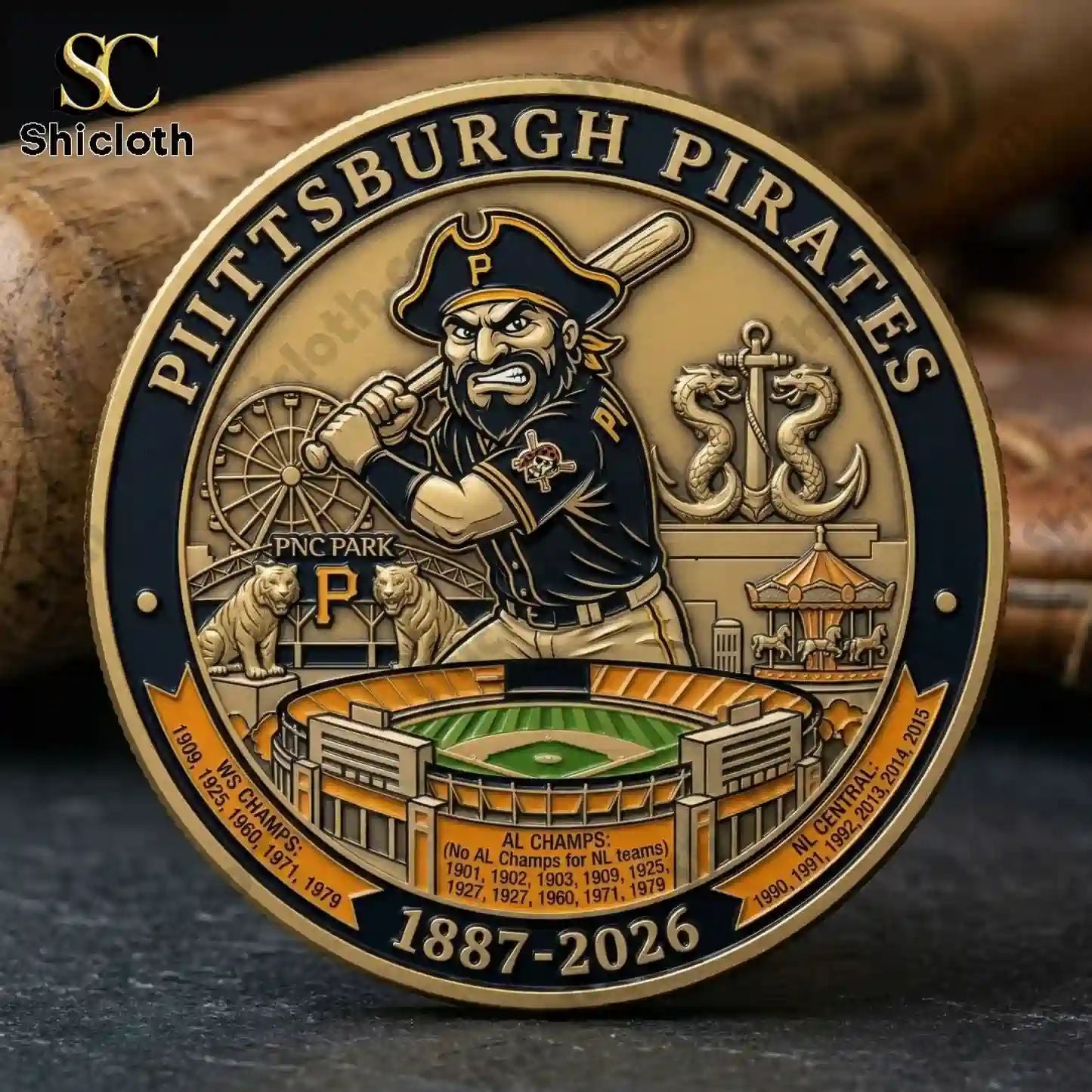 Pittsburgh Pirates Anniversary Commemorative Coin (1887-2026)