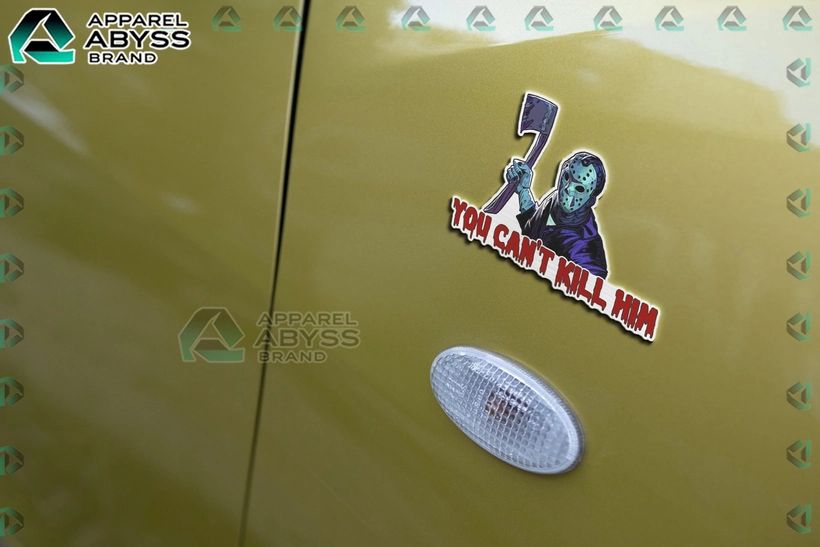 Jason Voorhees Edition 3D Car Name Emblem Sticker