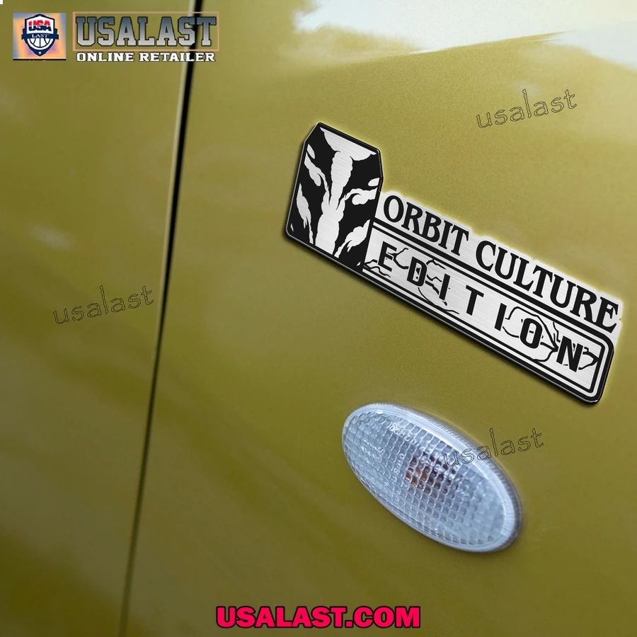 Orbit Culture 3D Engraved Car Emblem Badge