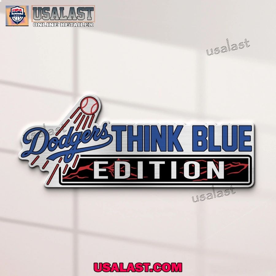 Los Angeles Dodgers Edition Engraved Car Name Badge