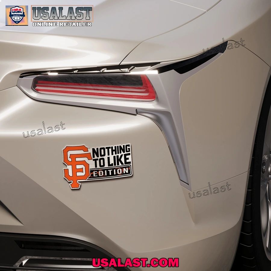 San Francisco Giants Edition Engraved Car Name Badge