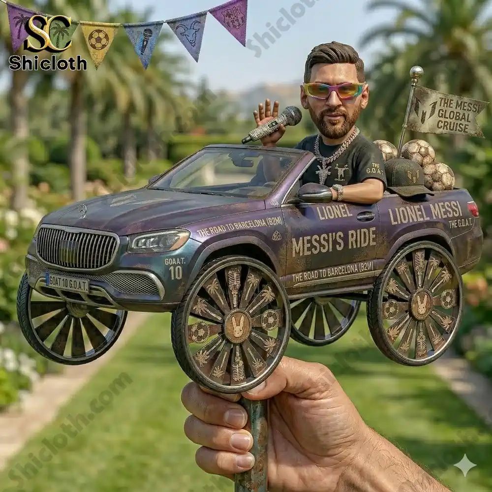 Leo Messi x Mercedes-Maybach S680 Wind Spinner For Garden