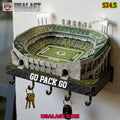 Green Bay Packers Sports Stadium Key Hooks, Key Holder