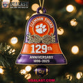 Clemson Tigers 129th Anniversary Christmas Bell Ornament