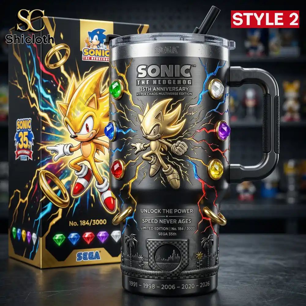 Sonic 35th Anniversary Collector YETI Tumbler
