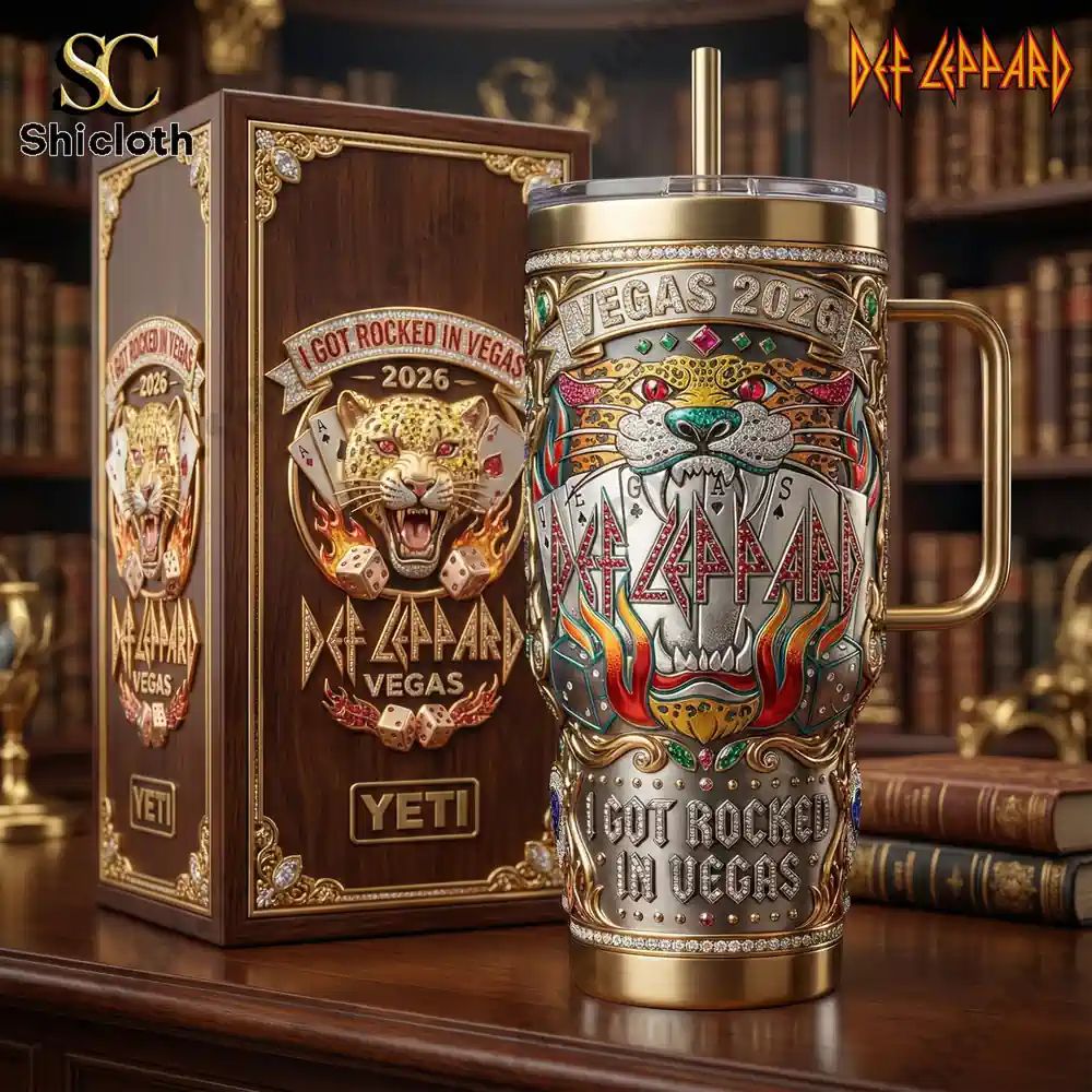 Def Leppard Vegas 2026 40oz YETI Tumbler With Handle