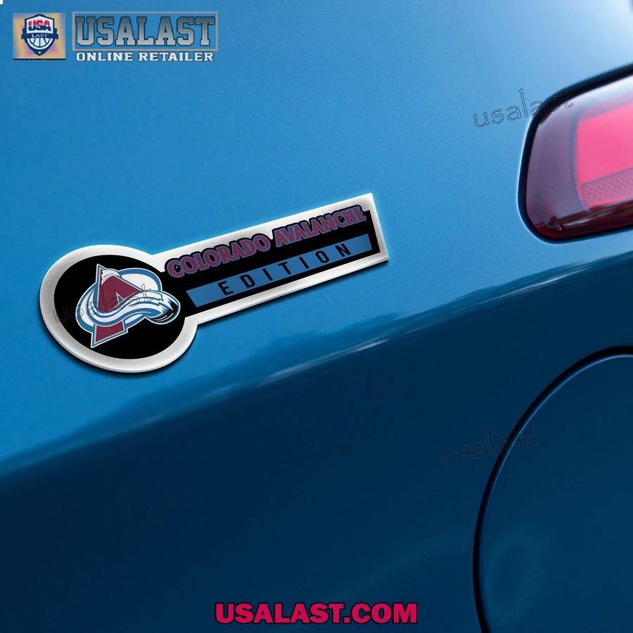 Colorado Avalanche Edition 3D Engraved Car Name Emblem