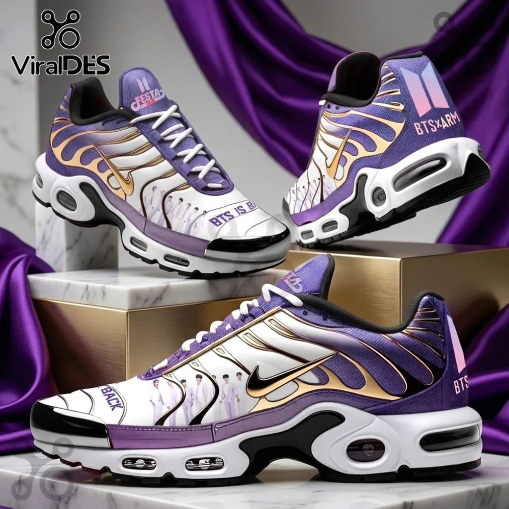 BTS x ARMY Purple Air Cushion Air Max Sport Shoes