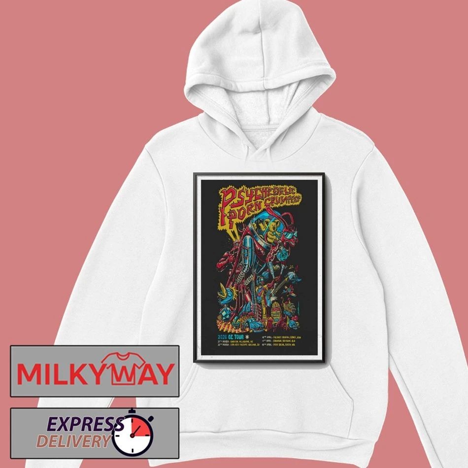 Psychedelic Porn Crumpets Tour OZ 2026 Poster New shirt