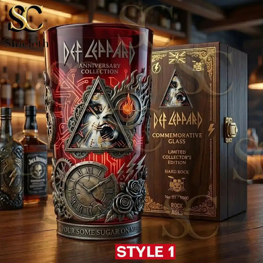 Def Leppard Rock of Ages Anniversary Collection Commemorative Beer Glass